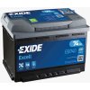 390 autobaterie exide excell 12v 74ah 680a eb740
