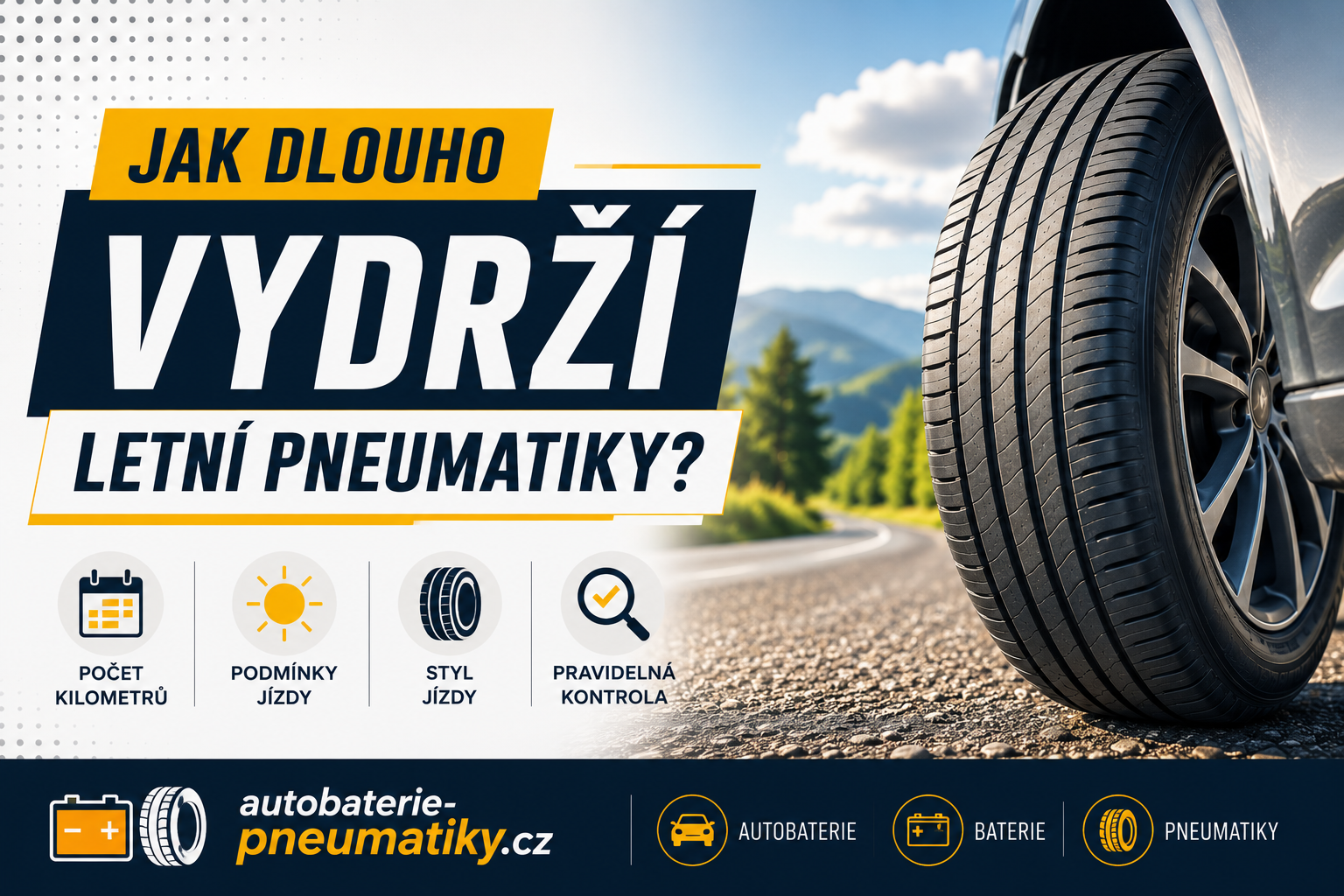 Jak dlouho vydrží letní pneumatiky a kdy je čas na výměnu?