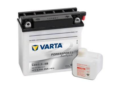 22710 motobaterie varta funstart 12v 7ah gm7cz 3d 507101