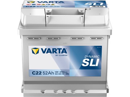 22923 autobaterie varta blue dynamic 12v 52ah 470a 552 400 047