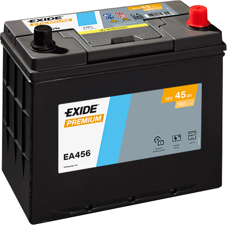 Exide 12V/45AH PREMIUM CARBON BOOST EA-456