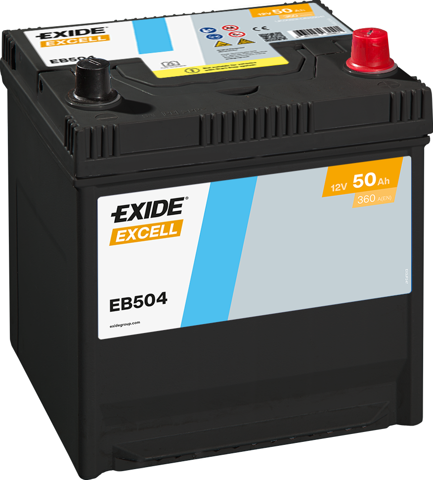 Exide Excell 12V 50AH 360A EB504