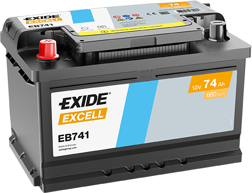 Exide 12V/74AH Excell EB-741