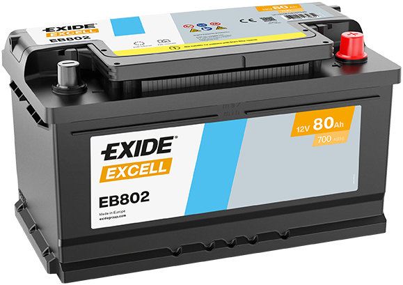 Exide Excell 12V 80AH 700A EB802