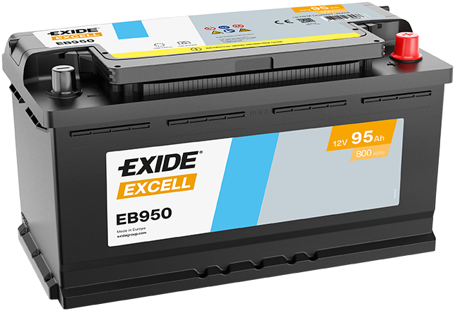 Exide Excell 12V 95AH 800A EB950