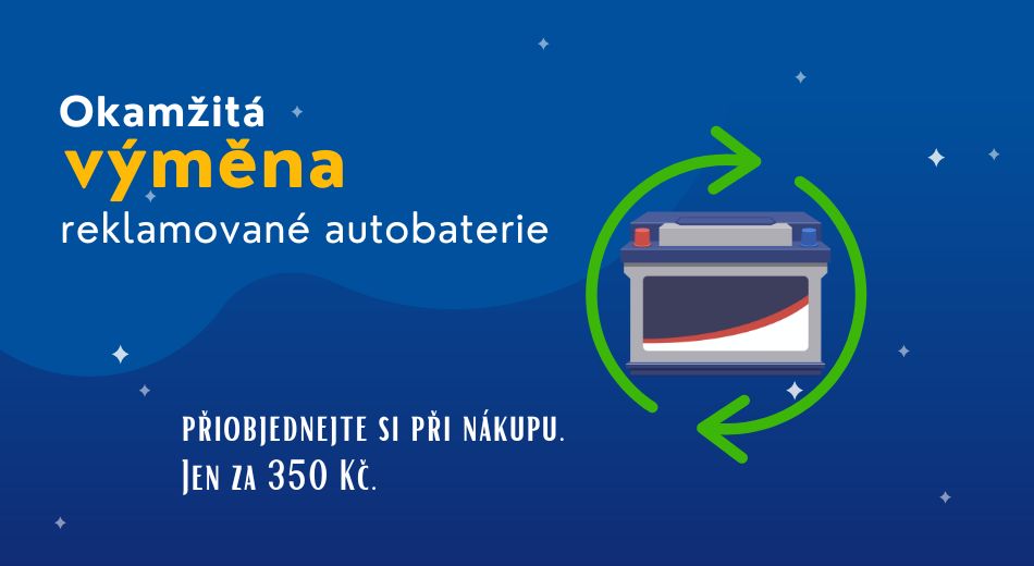 Okamžitá výměna reklamované autobaterie