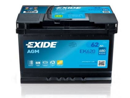 EK620 exide 62ah agm