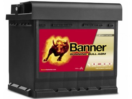 banner 12v 50ah 540a running bull 55001 agm original