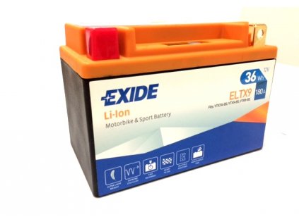 Motobaterie EXIDE BIKE Li-Ion 12V 3Ah 180A ELTX9