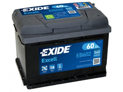 Autobaterie Exide Excell 12V 60Ah 540A EB602