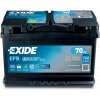 Exide Start-Stop EFB 12V 70Ah 760A EL700  česká distribuce, připravena k použití + výkup staré autobaterie při doručení nové