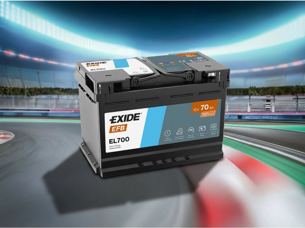 Autobaterie EXIDE EFB 70Ah (EL700)