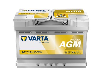Varta silver dynamic AGM 70Ah, A7 (E39)