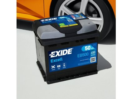 Autobaterie EXIDE Excell EB500 – 12V, 50Ah, 450A