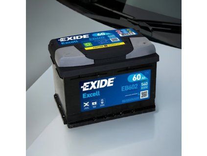 Exide excell 60AH, 540A, 12V, EB602 EB602 edited 1