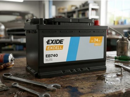 EXIDE excell  74Ah, 12V, EB740