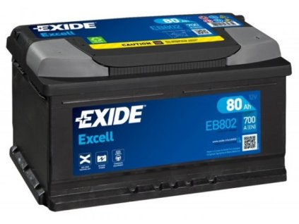 Exide excell  80Ah, 12V, EB802