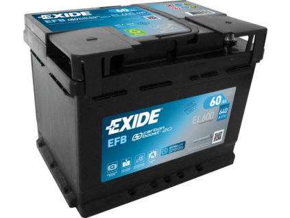 Exide start-stop  EFB 60Ah, 12V, EL600