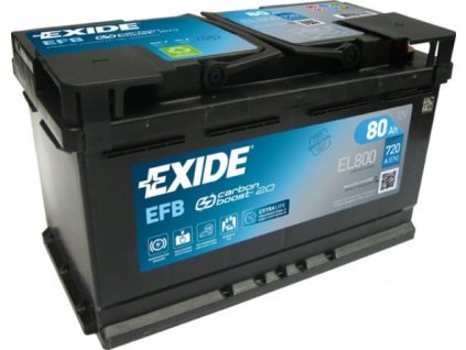 Exide start-stop EFB 80Ah, 12V, EL800