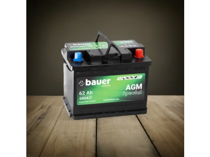 Autobaterie BAUER AGM 62Ah 12V 680A BA56202 edited 1