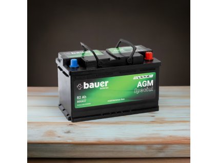 Autobaterie BAUER AGM 82Ah 12V 800A BA58202 edited 3