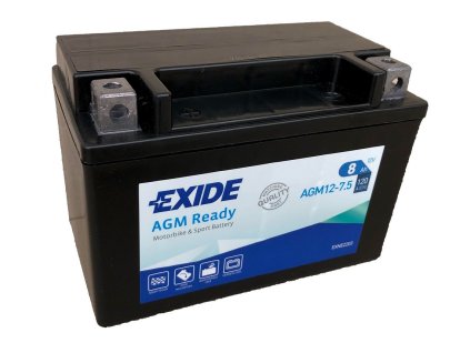 motobaterie exide 12v 8ah 120a agm12 7 5 ytx9 bs original