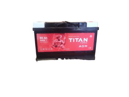 Autobaterie TITAN Force AGM, 70Ah, 12V, 760A