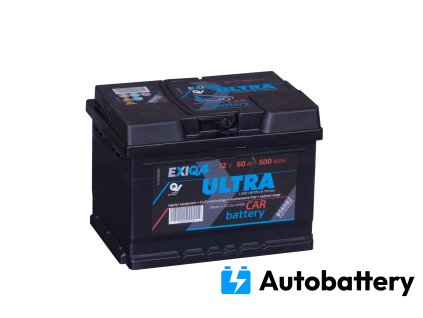 Autobaterie EXIQA Ultra 60Ah, 12V, 500A