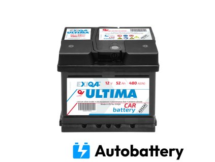 Autobaterie EXIQA Ultima 52Ah, 12V, 480A