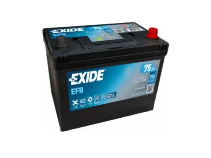 autobaterie exide start stop efb 12v 75ah 750a el754 original
