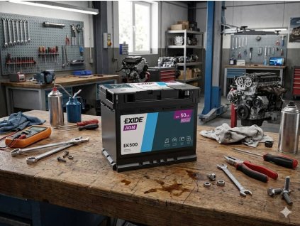 Autobaterie EXIDE AGM, 50Ah, 12V, EK500