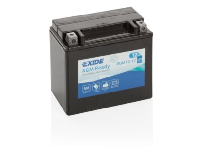 Motobaterie Exide AGM12-12 AGM Ready (12V, 12Ah) – YTX14-BS