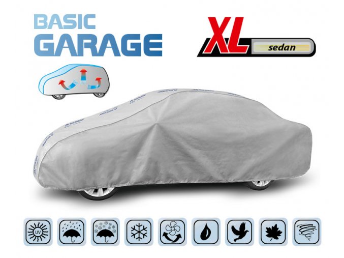 Plachta na auto BASIC GARAGE XL sedan