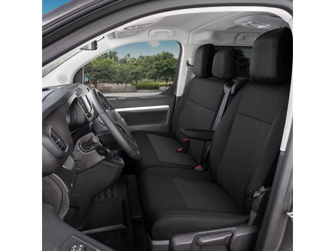 AUTOPOTAH "TAILOR MADE" Citroen Jumpy III od 2016 CERNO-SEDY SADA 3 KS