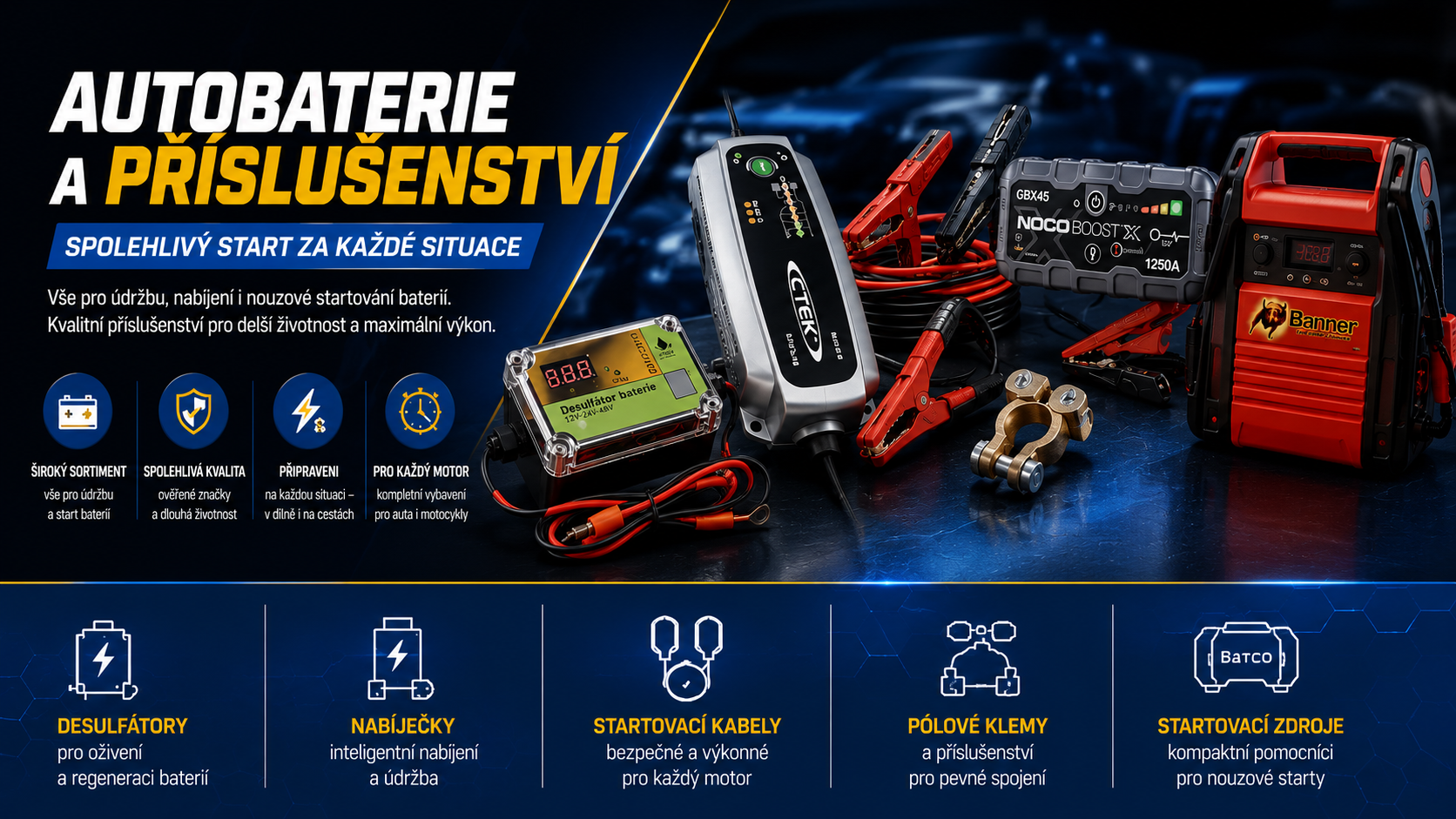 Autobaterie příslušenství