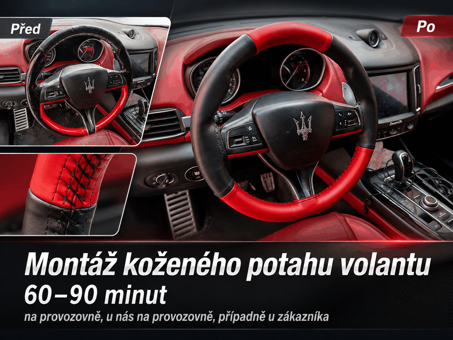 Montáž Koženého potahu volantu