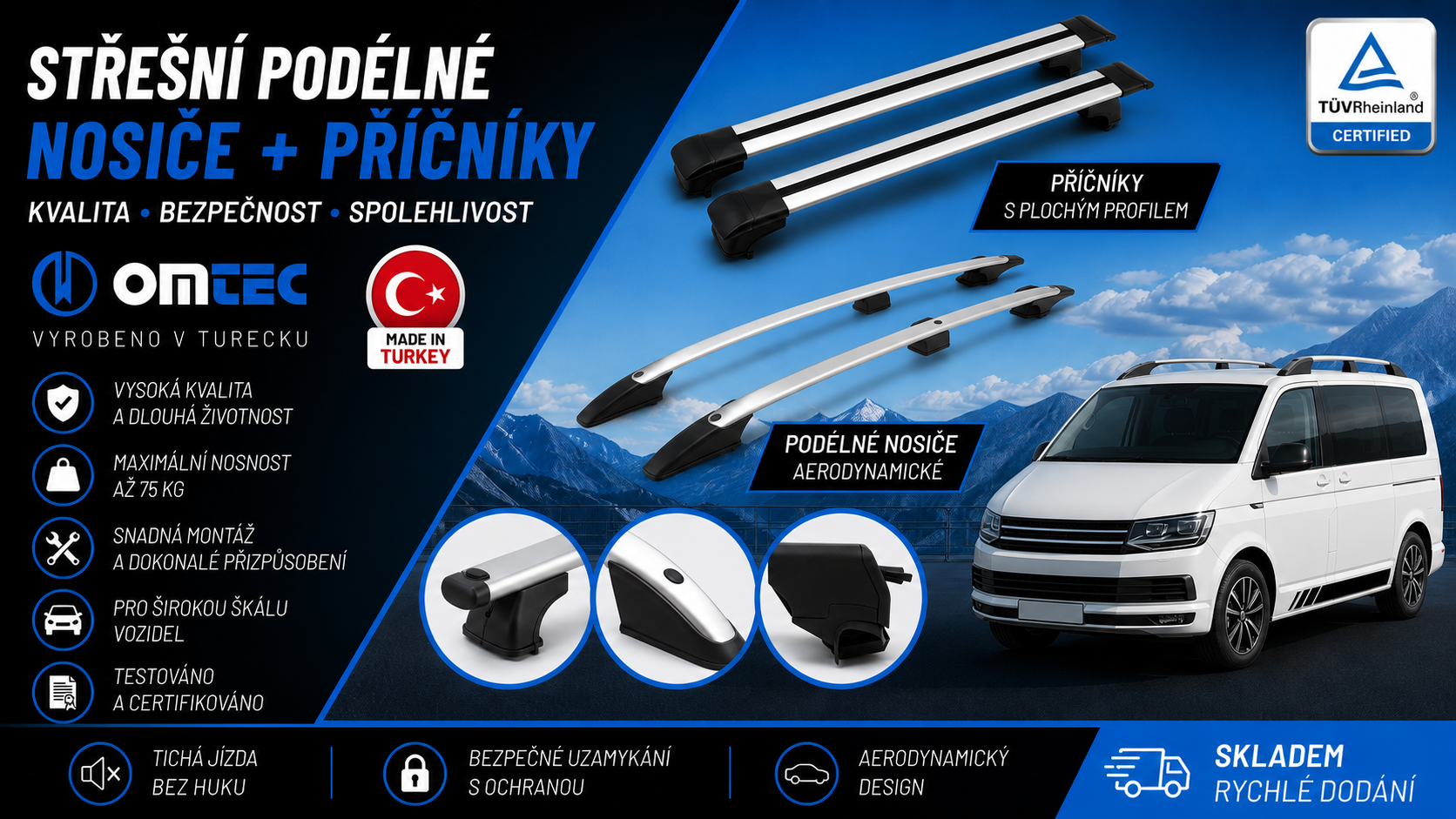Střešní nosiče OMTEC