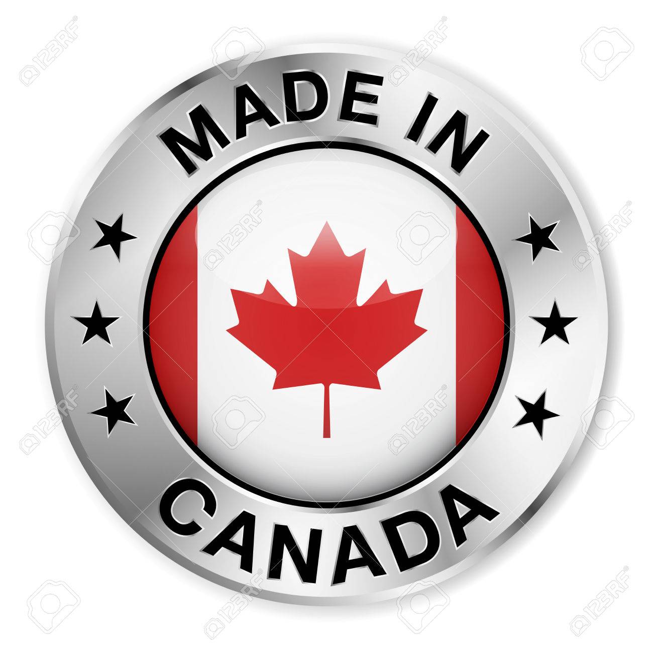 23655928-made-in-canada-silver-badge-and-icon-with-central-glossy-canadian-flag-symbol-and-stars