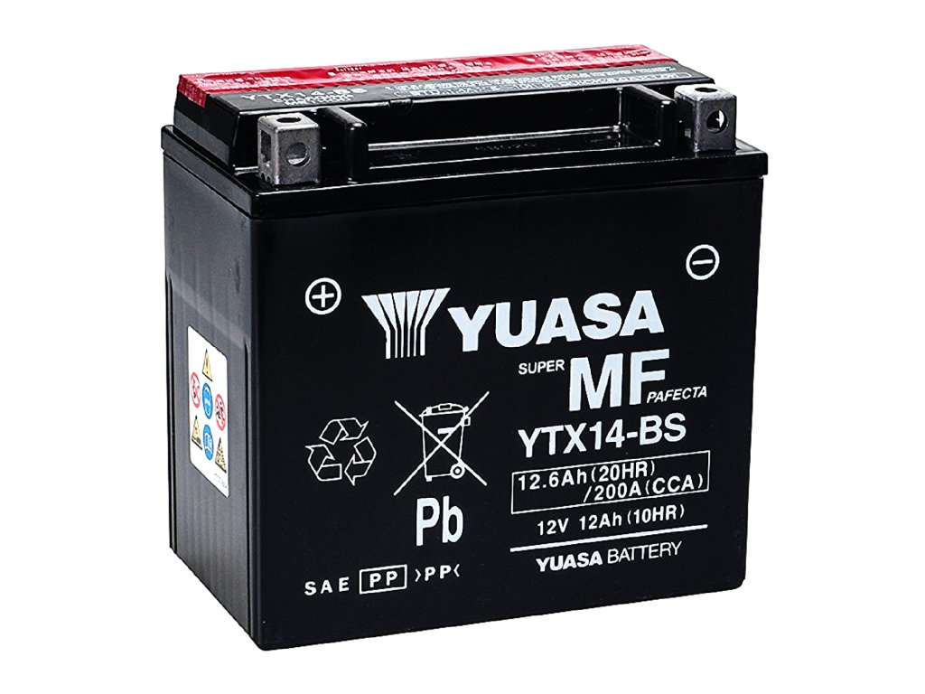 YTX14-BS Batterie Moto AGM 12v 12AH 190A Valais Suisse Sion Conthey St