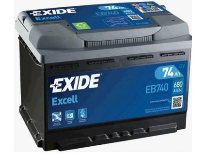 Autobaterie EXIDE Excell 12V 74Ah 680A EB740