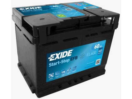 Autobaterie EXIDE Start-Stop EFB 12V 60Ah EL-600