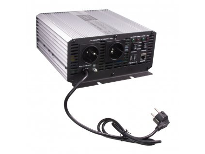 Autonabíječka 12V/10A + měnič sinus 600W 12/230V, UPS