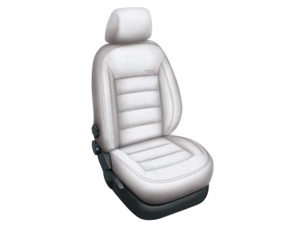 Autopotahy FORD C-MAX II GRAND,5 míst, od r. 2011, AUTHENTIC LEATHER bílé