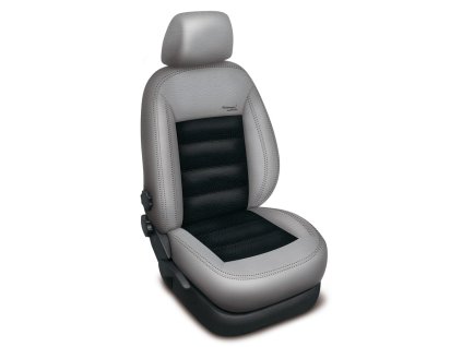 Autopotahy HONDA ACCORD VIII sedan, od r. 2008, AUTHENTIC LEATHER, šedočerné