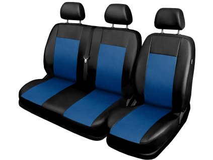 Autopotahy pro BUS, DODÁVKU, 3 místa 1+2, ekokůže COMFORT modré