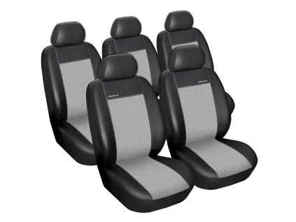 Autopotahy Renault Scenic I, I FL, od r. 1997-2003, 5míst, Eco kůže + alcantara šedé