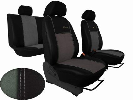 Autopotahy EXCLUSIVE ALCANTARA svetle sede