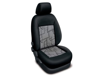Autopotahy Škoda Octavia I, AUTHENTIC PREMIUM, dělená, zadní loketní opěrka, Matrix šedý