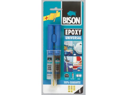 BISON EPOXY UNIVERSAL vysokopevnostní dvousložkové epoxidové  lepidlo 24 ml