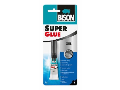 BISON Super Glue Gel Vteřinové gelové lepidlo 3 g